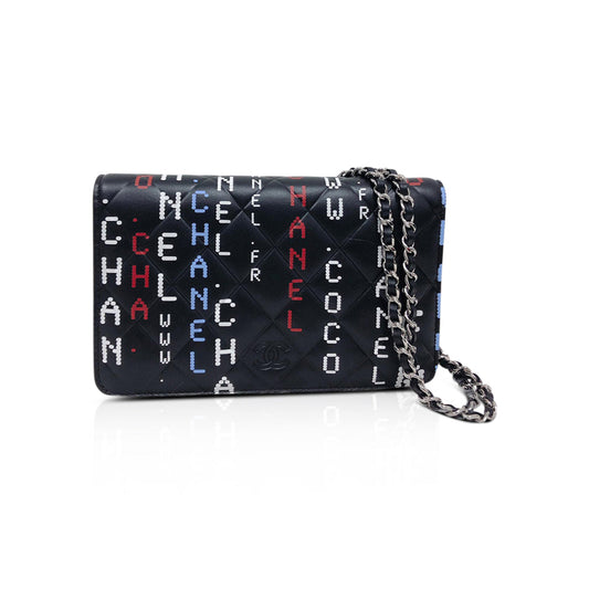 Data Center Wallet on Chain WOC Quilted Lambskin Leather SHW