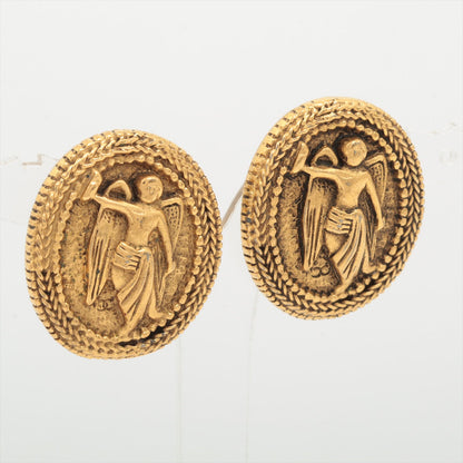 Chanel Angel Earring (for both ears) GP Gold Coco Oral Angel Vintage Earring