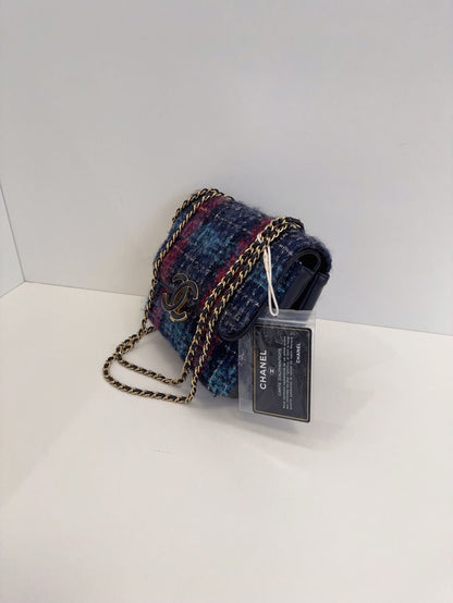 Chanel Woolen bag **cm blue