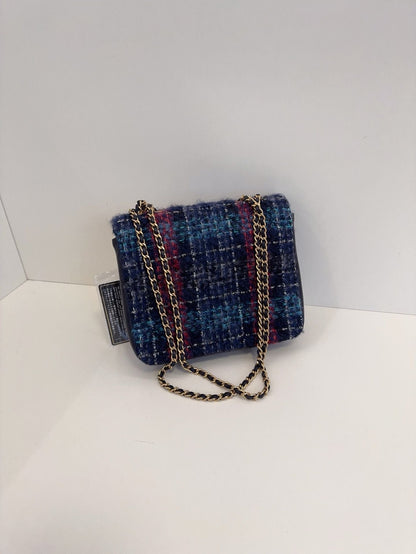 Chanel Woolen bag **cm blue
