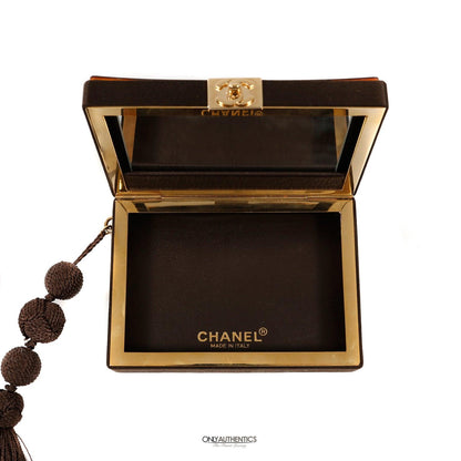 Chanel Tortoise Resin Vintage Evening Bag