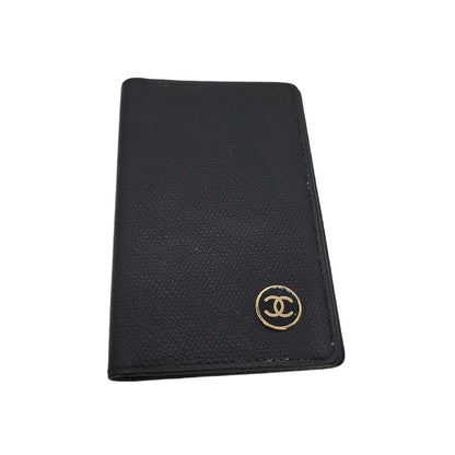 Chanel Vintage Coco Button Leather Bi-Fold Wallet