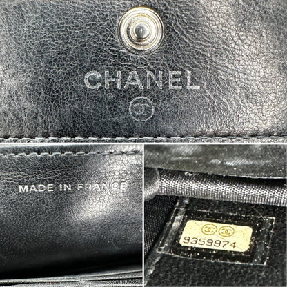 Chanel Vintage Black Caviar Timeless Wallet On Chain WOC