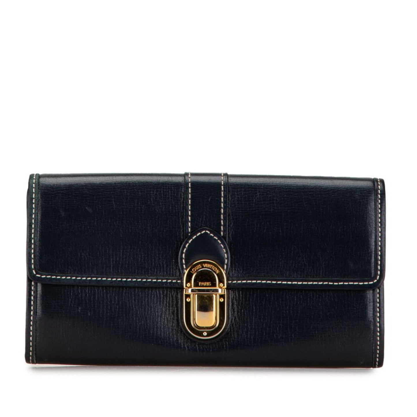 Louis Vuitton Ancre Navy Leather Coin Purse/Coin Case