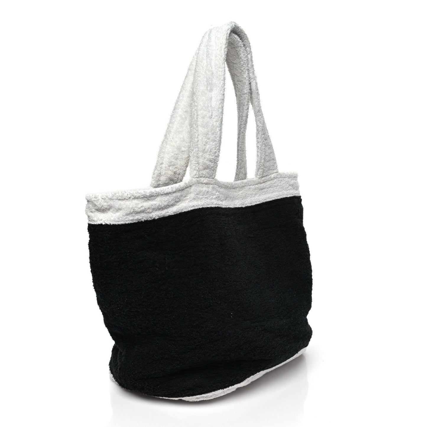 Terry Cotton CC Beach Tote Towel Set Black White