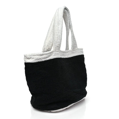 Terry Cotton CC Beach Tote Towel Set Black White