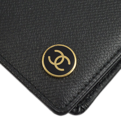 Chanel Bifold Wallet Purse Black Caviar