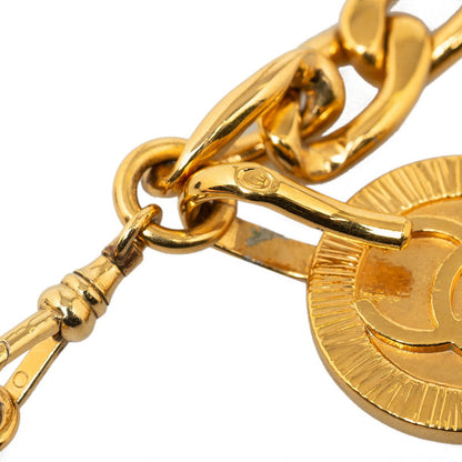 Chanel Vintage Cocomark Round Chain Belt Gold   Chanel