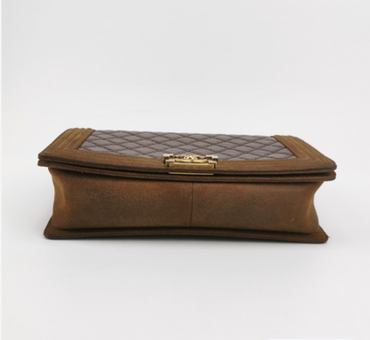 Chanel Leboy bag oil wax leather Burgundy *.*.cm