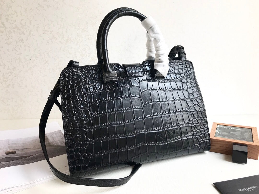 Yves Saint Laurent Monogram Cabas Small Black