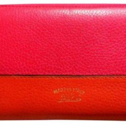 Gucci Fuchsia Orange W Bamboo Pull