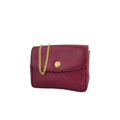 CELINE  Chain Shoulder bag Red Vintage vap3df