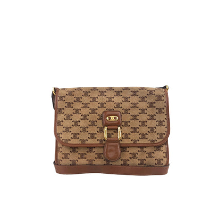 CELINE  Shoulder bag Brown Vintage aimcin