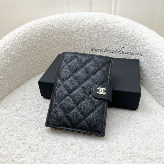 Chanel 24K Bifold Wallet in Black Caviar and LGHW