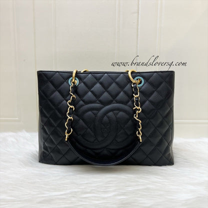 Chanel Grand Shopping Tote GST in Black Caviar and GHW