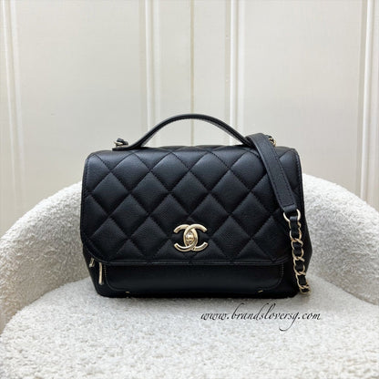 Chanel Medium Business Affinity Flap in Black Caviar and LGHW (Model: A93607)