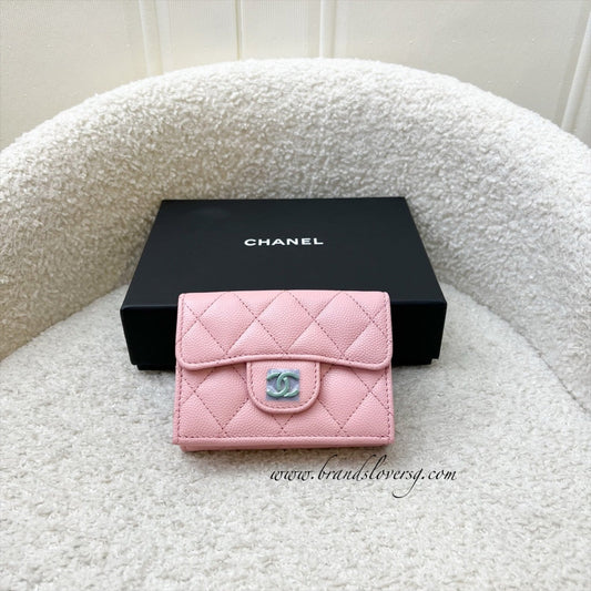 Chanel Trifold Small Wallet in 22C Pink Caviar LGHW