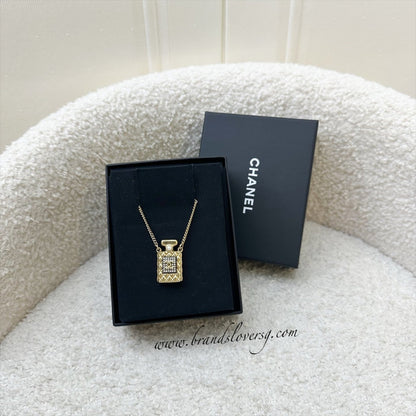 Chanel 20A Perfume Bottle Necklace in AGHW