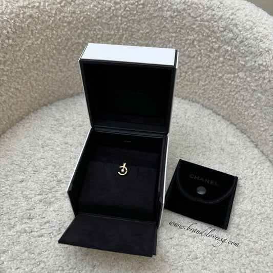 Chanel COCO Single Earring Clip in 18K Yellow Gold with 1 Diamond (Ref. J13307)