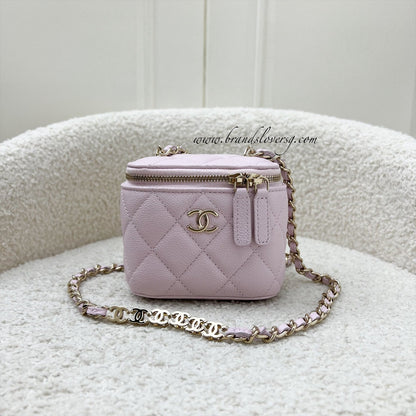 Chanel 22S Mini Vanity in Pink Caviar and LGHW