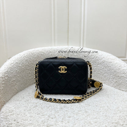 Chanel Twist Your Buttons Mini Camera Bag in Black Caviar and AGHW (Model: AP2858)