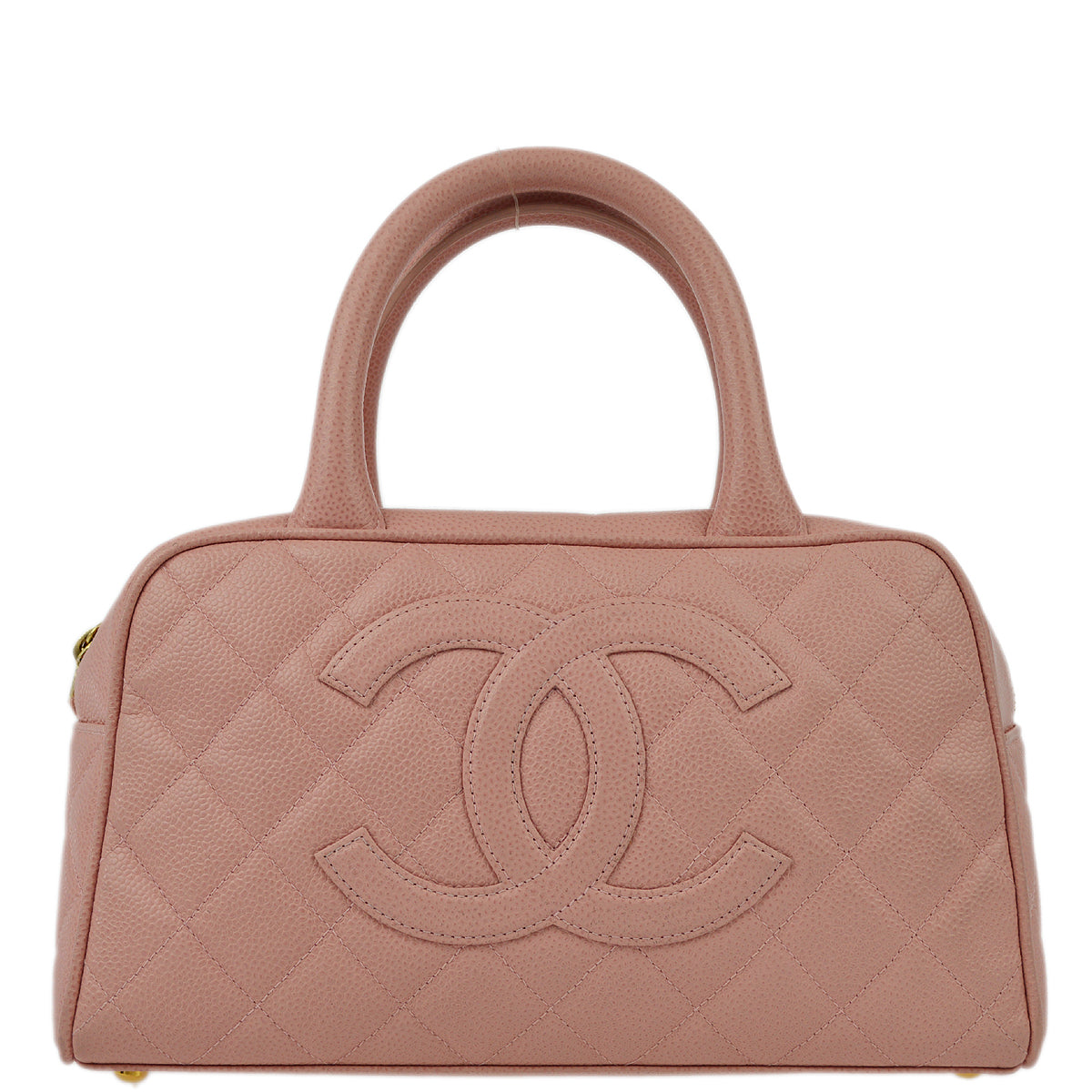 Chanel Pink Caviar Bowling Bag 27