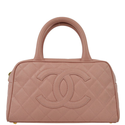 Chanel Pink Caviar Bowling Bag 27