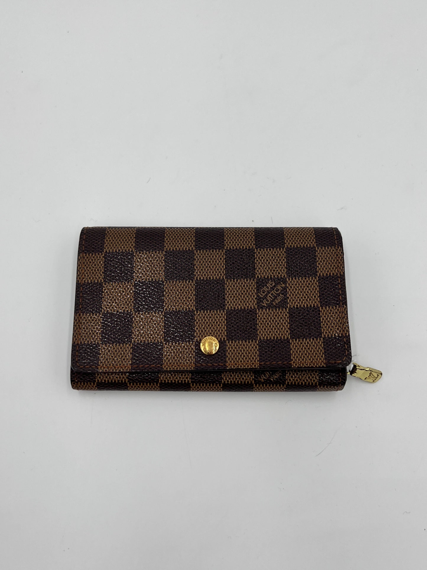 Louis Vuitton | Bags | Louis Vuitton Damier Ebene Portemonnaie Tresor Wallet AG371O