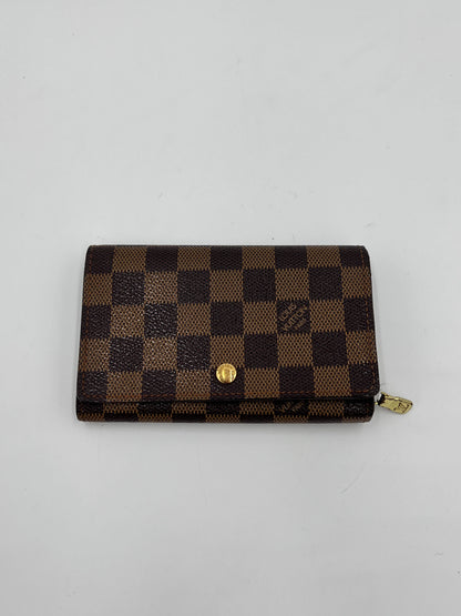 Louis Vuitton | Bags | Louis Vuitton Damier Ebene Portemonnaie Tresor Wallet AG371O