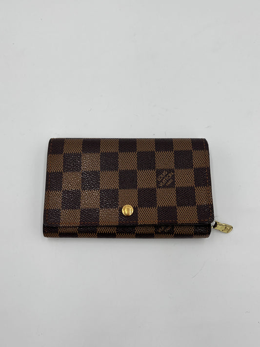 Louis Vuitton | Bags | Louis Vuitton Damier Ebene Portemonnaie Tresor Wallet AG371O