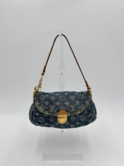 Louis Vuitton LV Monogram Pleaty Mini Vintage - Blue Shoulder Bags, Handbags AE605O