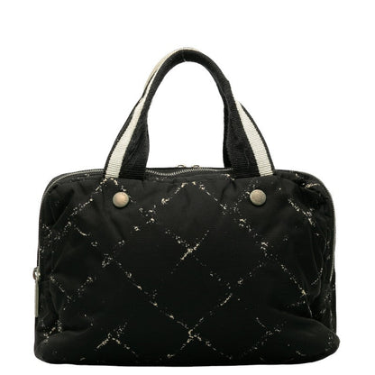 Chanel  Travel Line Handbags Mini Boston Bag Black Nylon Vinyl  CHANEL