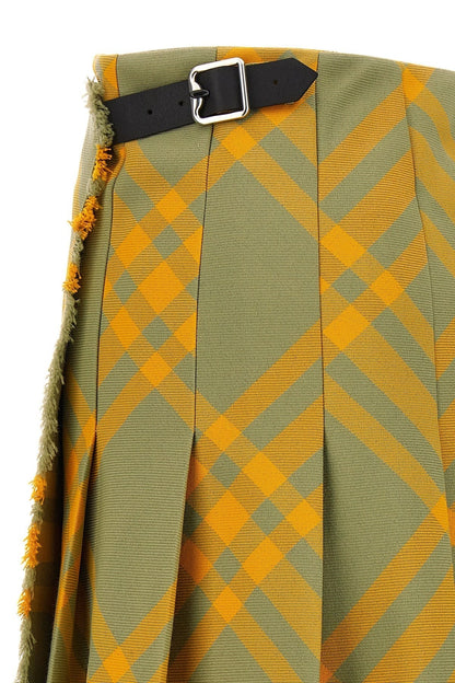 Burberry Women Check Kilt Skirt