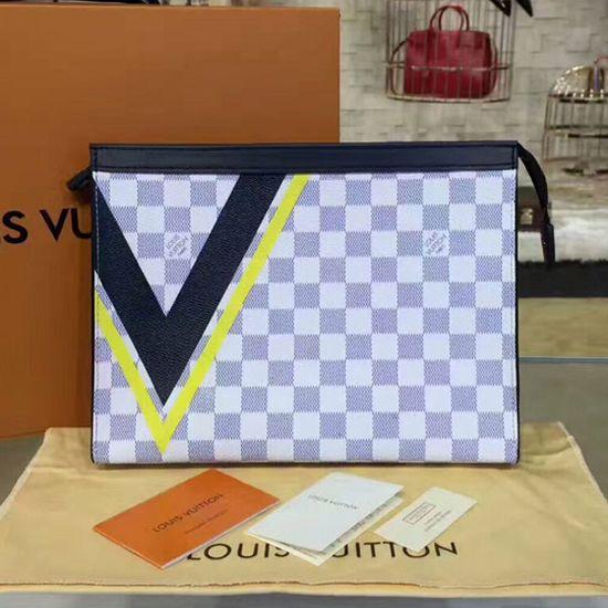 Louis Vuitton Pochette Voyage MM Damier Azur Canvas