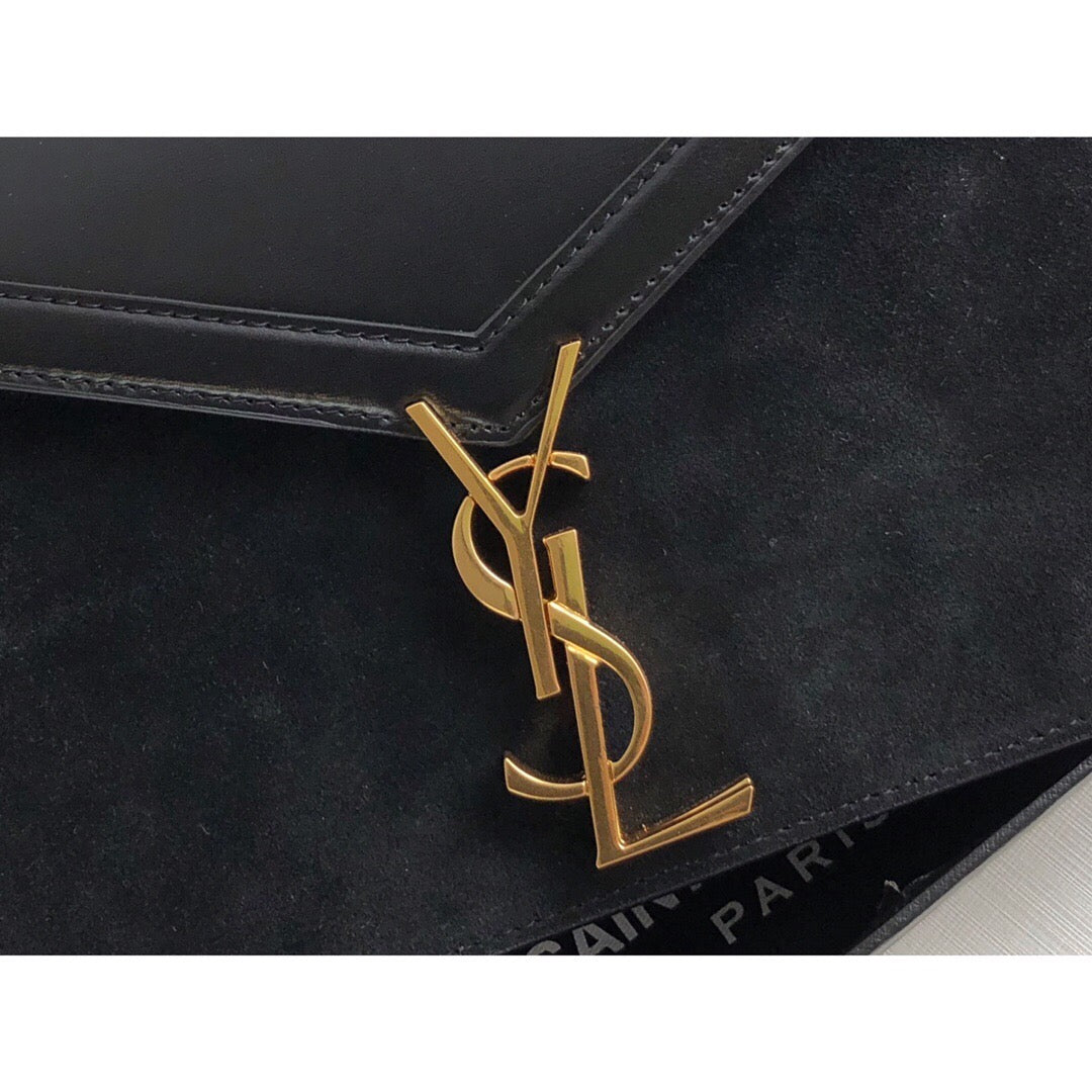 Yves Saint Laurent Cassandra Medium Chain Bag Black