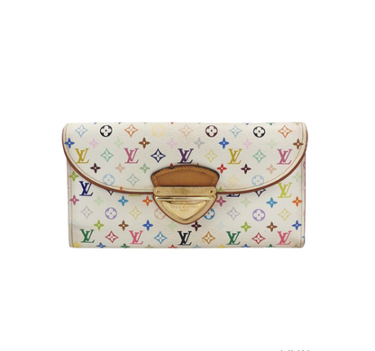 Louis Vuitton (LV) Beverly multicolor wallet white 23042478282791