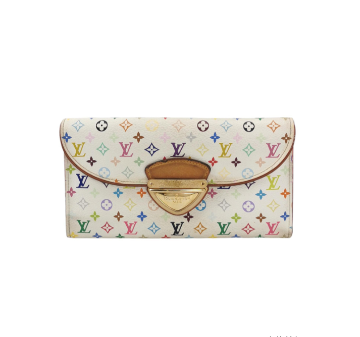 Louis Vuitton (LV) Beverly multicolor wallet white 23042478282791