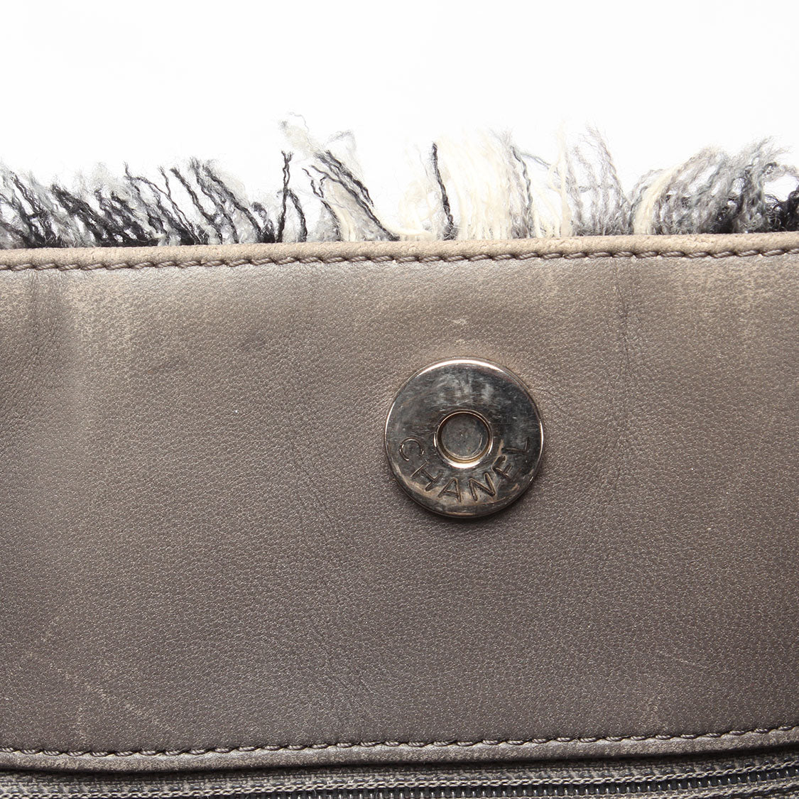 Chanel Quilted Funny Tweed Patchwork Tote Plastic Tote Bag in Excellent condition