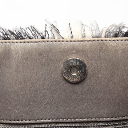 Chanel Quilted Funny Tweed Patchwork Tote Plastic Tote Bag in Excellent condition