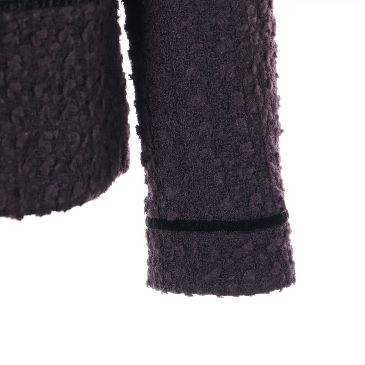 Chanel Coconut Button 93A Wool  Alpacca Jacket 34  Pearl P02242 Twid Handcuff