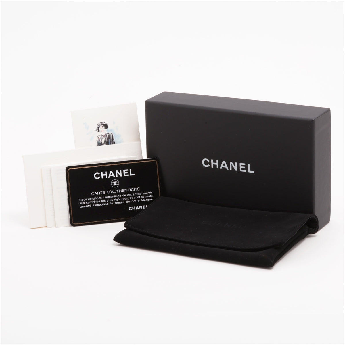 Chanel Matrasse Caviar S Cardcase Pink Silver Gold  25th