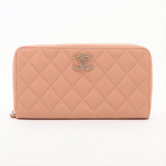 Chanel Matrasse Caviar S Round  Wallet Pink Random