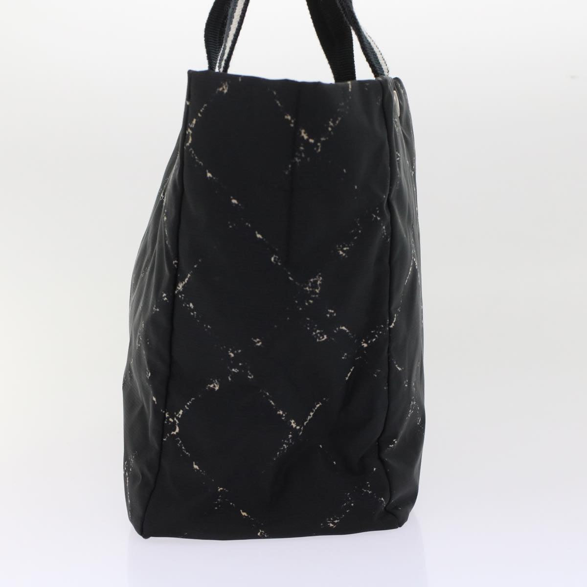 Chanel Travel line Tote Bag Nylon Black CC Auth ep1132