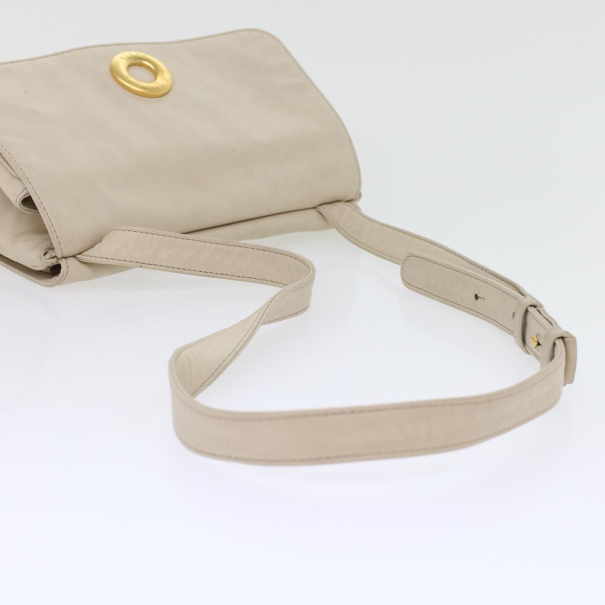 Celine Shoulder Bag Leather White  ep1176