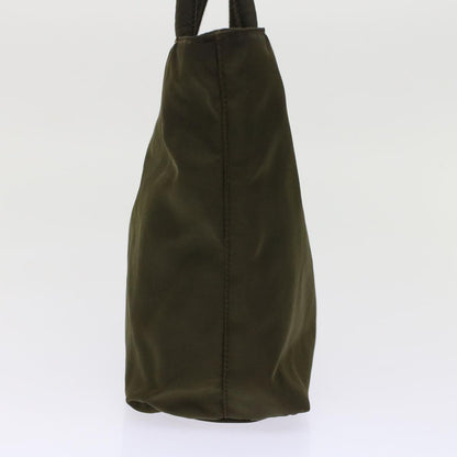 Prada Hand Bag Nylon Khaki  ep1187