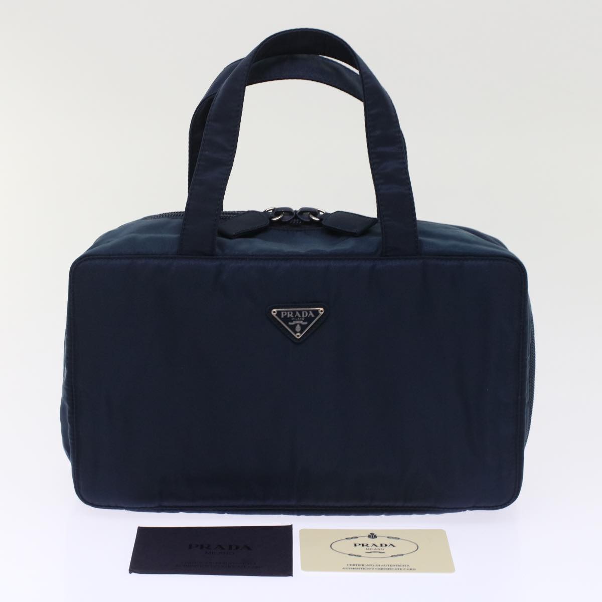 Prada Hand Bag Nylon Navy  ep1204