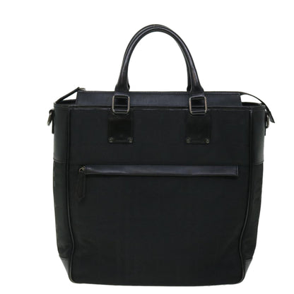 Burberry Tote Bag Canvas Black Auth ep1588