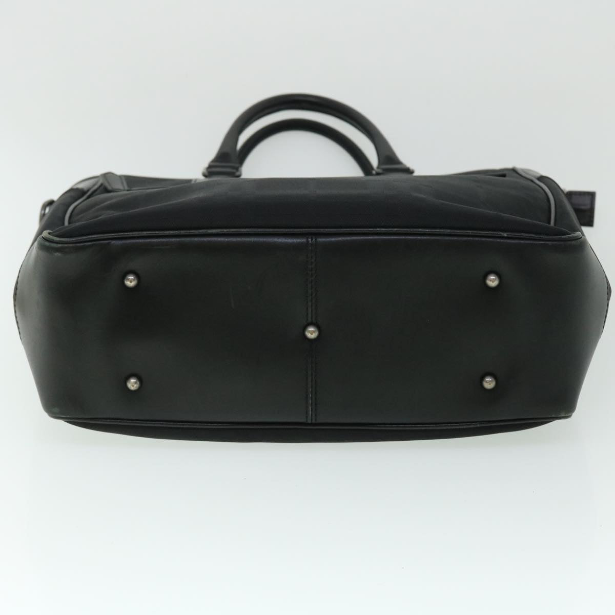 Burberry Tote Bag Canvas Black Auth ep1588