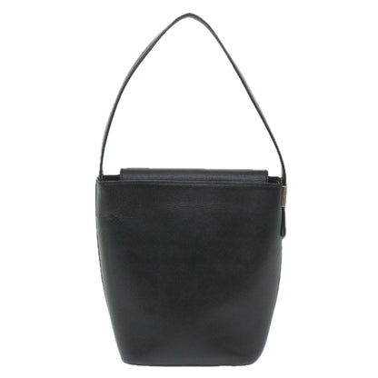 BurberrySs Shoulder Bag Leather Black Auth ep2237