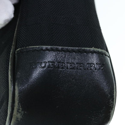 Burberry Shoulder Bag Canvas Leather Black Auth ep2582
